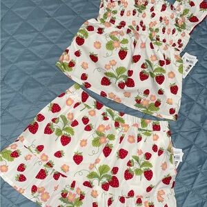 Gymboree Strawberry Print Skirt